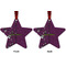 Witches On Halloween Metal Star Ornament - Front and Back