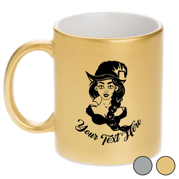 Witches On Halloween Metallic Mugs