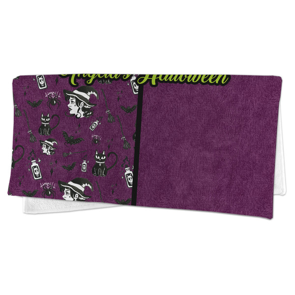 Witches On Halloween Microfiber Dish Rag - FOLDED (half)
