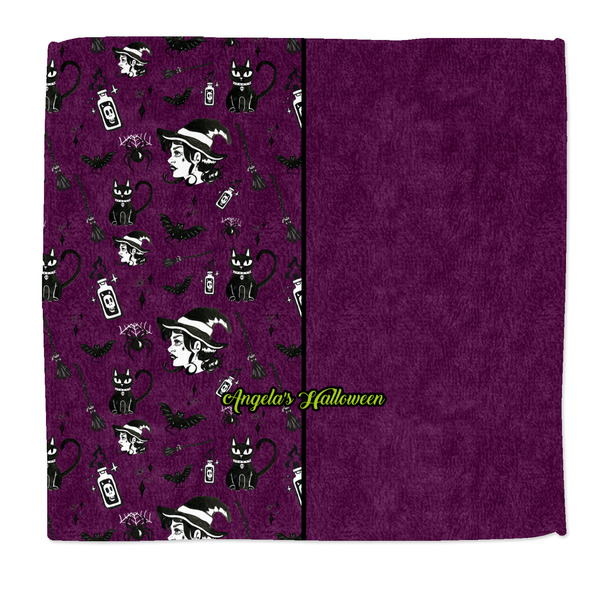Custom Witches On Halloween Microfiber Dish Rag (Personalized)