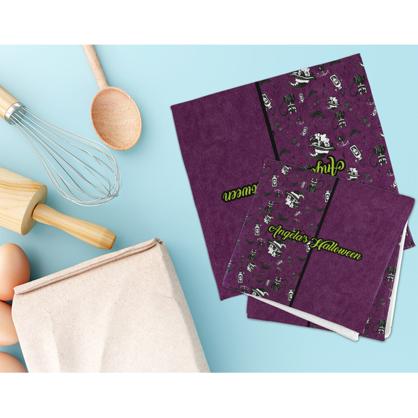 Witches On Halloween Microfiber Dish Rag - LIFESTYLE