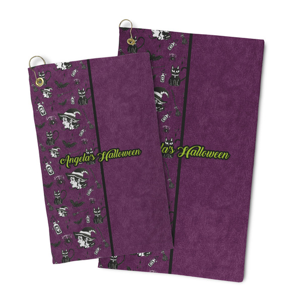 Witches On Halloween Microfiber Golf Towel - PARENT/MAIN