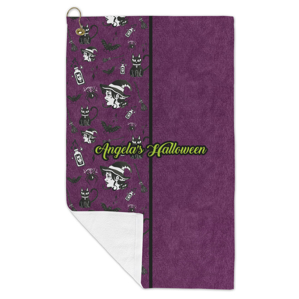 Witches On Halloween Microfiber Golf Towels - FOLD