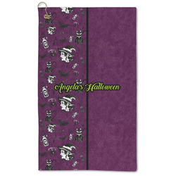 Witches On Halloween Microfiber Golf Towel (Personalized)