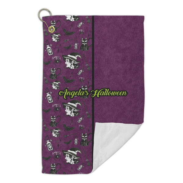Witches On Halloween Microfiber Golf Towels Small - FRONT FOLDED