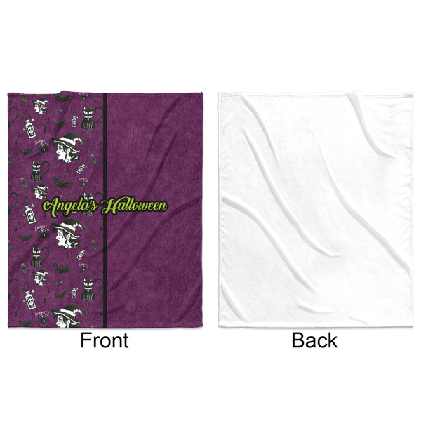 Witches On Halloween Minky Blanket - 50"x60" - Single Sided - Front & Back