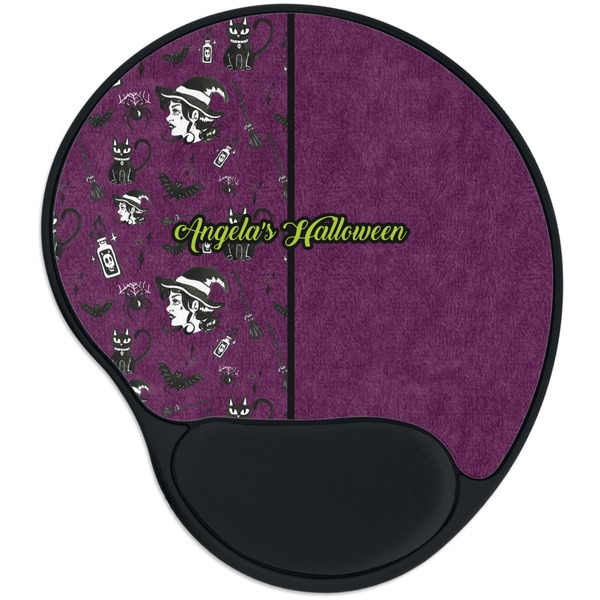 Custom Witches On Halloween Mouse Pad with Wrist Support