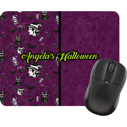 Witches On Halloween Rectangular Mouse Pad (Personalized)