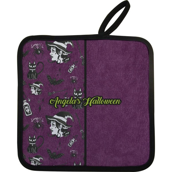 Custom Witches On Halloween Pot Holder w/ Name or Text
