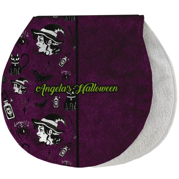 Custom Witches On Halloween Burp Pad - Velour w/ Name or Text