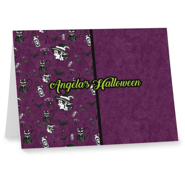 Custom Witches On Halloween Note cards (Personalized)