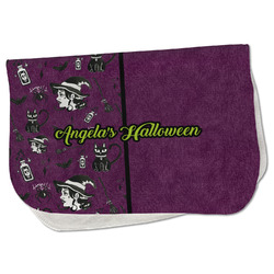Witches On Halloween Burp Cloth - Fleece w/ Name or Text