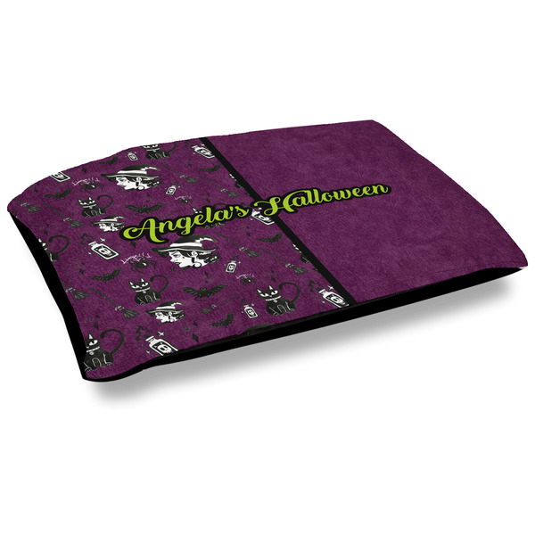 Custom Witches On Halloween Dog Bed w/ Name or Text