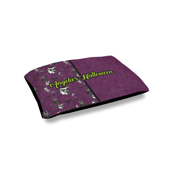 Custom Witches On Halloween Outdoor Dog Bed - Small (Personalized)