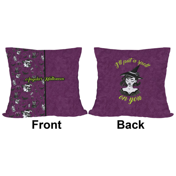 Witches On Halloween Outdoor Pillow - 16x16