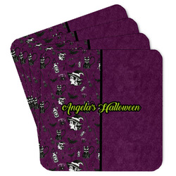 Witches On Halloween Paper Coasters (Personalized)