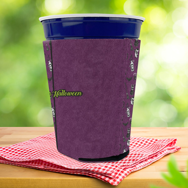 Witches On Halloween Party Cup Sleeves - with bottom - Lifestyle