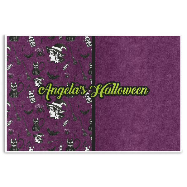 Custom Witches On Halloween Disposable Paper Placemats (Personalized)