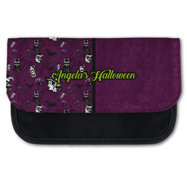 Custom Witches On Halloween Canvas Pencil Case w/ Name or Text