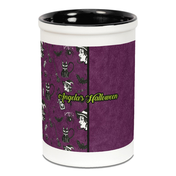 Witches On Halloween Pencil Holder - Black