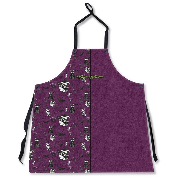 Custom Witches On Halloween Apron Without Pockets w/ Name or Text