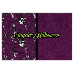 Witches On Halloween Laminated Placemat w/ Name or Text