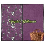 Witches On Halloween Outdoor Picnic Blanket (Personalized)