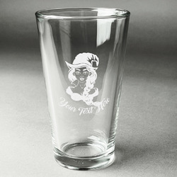 Witches On Halloween Pint Glass - Engraved (Personalized)
