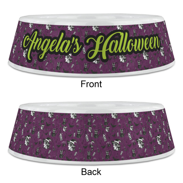 Witches On Halloween Plastic Pet Bowls - Large - APPROVAL
