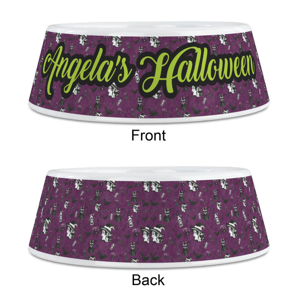Witches On Halloween Plastic Pet Bowls - Medium - APPROVAL