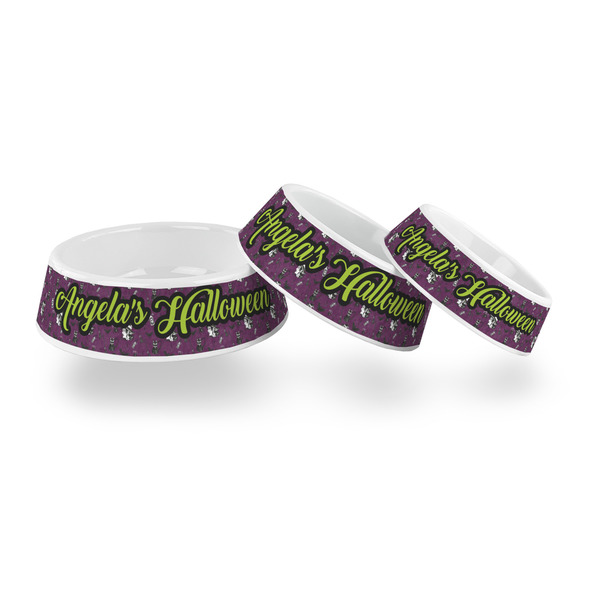 Witches On Halloween Plastic Pet Bowls - PARENT MAIN