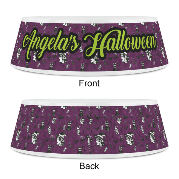 Witches On Halloween Plastic Pet Bowls - Small - APPROVAL