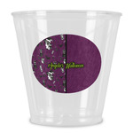 Witches On Halloween Plastic Shot Glass (Personalized)