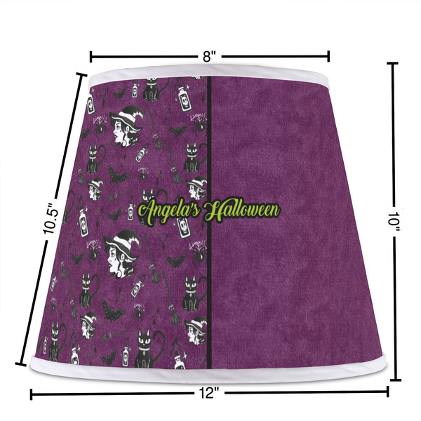 Witches On Halloween Poly Film Empire Lampshade - Dimensions