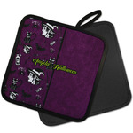Witches On Halloween Pot Holder w/ Name or Text