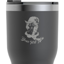 Witches On Halloween RTIC Tumbler - Black - Engraved Front (Personalized)