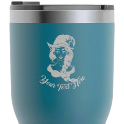 Witches On Halloween RTIC Tumbler - Dark Teal - Laser Engraved - Double-Sided (Personalized)