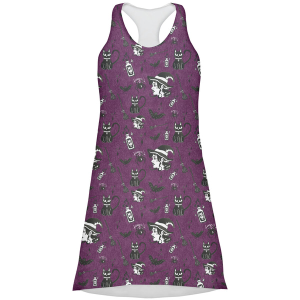 Custom Witches On Halloween Racerback Dress - Large