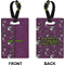Witches On Halloween Rectangle Luggage Tag (Front + Back)