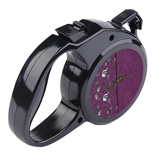 Witches On Halloween Retractable Dog Leash - Angle
