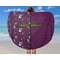 Witches On Halloween Round Beach Towel - In Use
