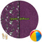 Witches On Halloween Round Beach Towel (Personalized)