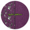 Witches On Halloween Round Rubber Backed Coaster (Personalized)