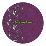 Witches On Halloween Round Decal - Small (Personalized)