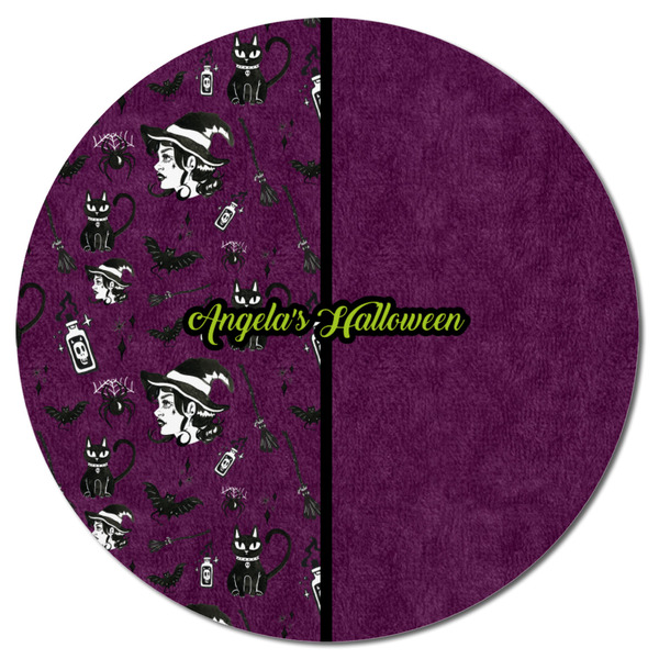 Witches On Halloween Round Fridge Magnet - FRONT
