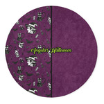 Witches On Halloween 5' Round Indoor Area Rug (Personalized)