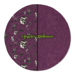 Witches On Halloween Round Linen Placemat (Personalized)