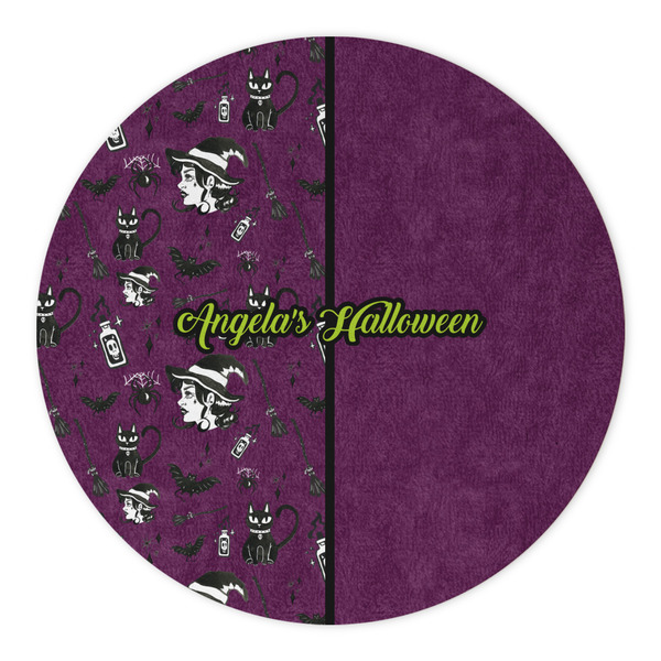 Witches On Halloween Round Paper Coaster - Approval