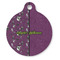 Witches On Halloween Round Pet ID Tag - Large - Front
