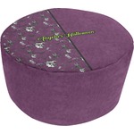 Witches On Halloween Round Pouf Ottoman (Personalized)